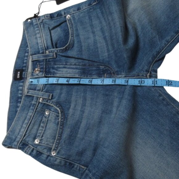 Edwin Marli High-Rise Crop Jeans Paloma Denim Medium Blue 24 - Picture 11 of 14